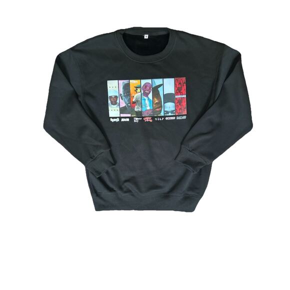 NWOT Tyler The Creator Adult Medium Black Sweatshirt Album Covers Graphic - Picture 1 of 7